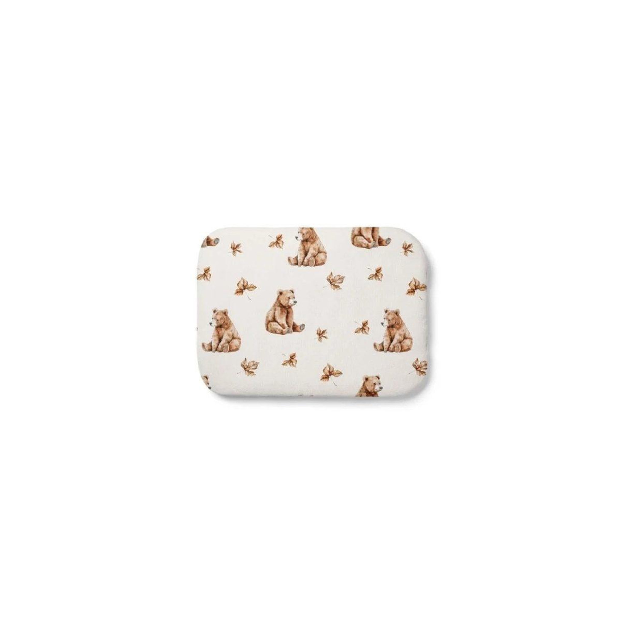 WALDIN Oreiller bébé 40 × 30 cm - motif oursons, beige