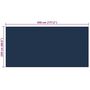 Voir la diapositive 5 : VIDAXL Film solaire de piscine flottant PE 450x220 cm Noir et bleu