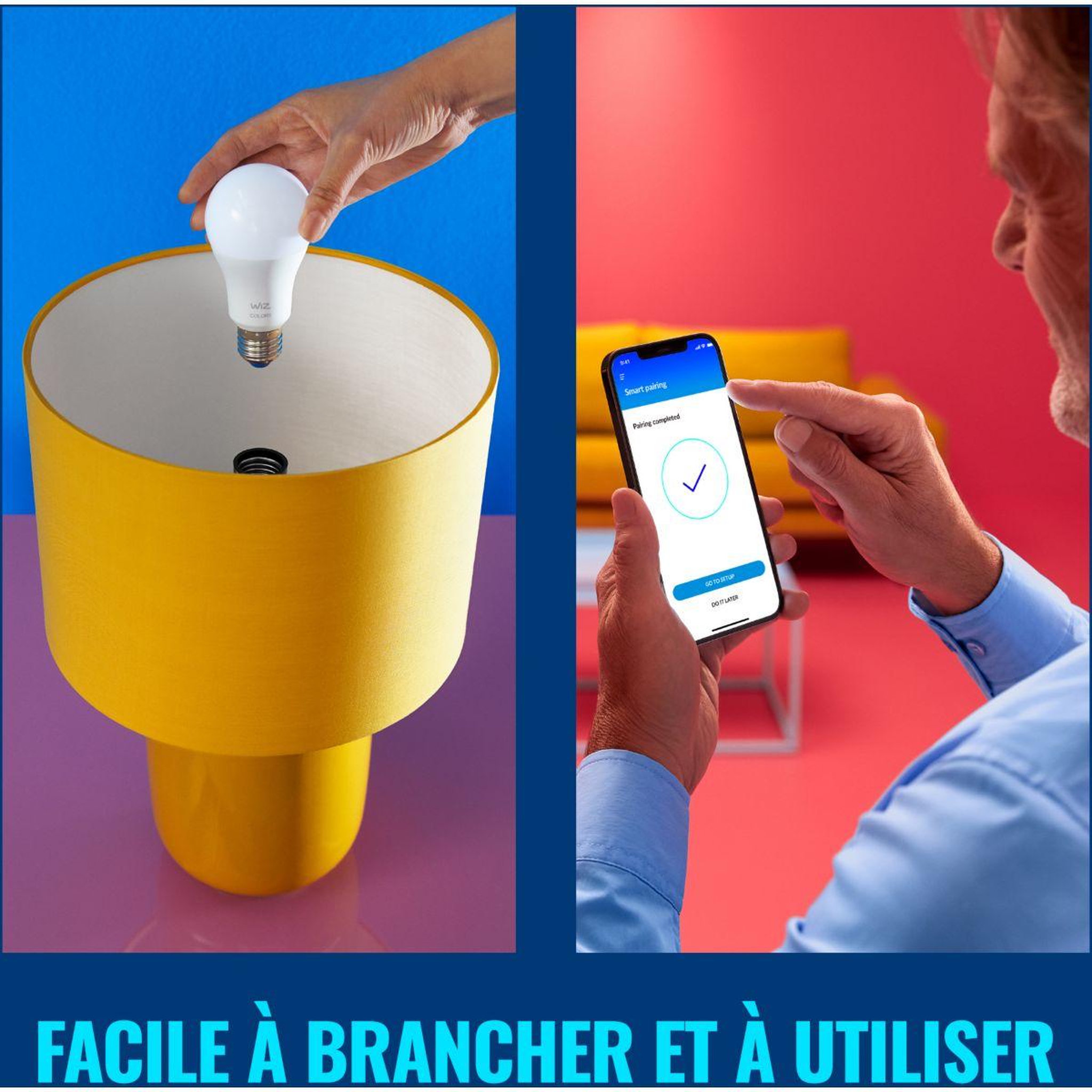 Voir la diapositive 3 : WIZ Ampoule led connectée e27 couleur 60w