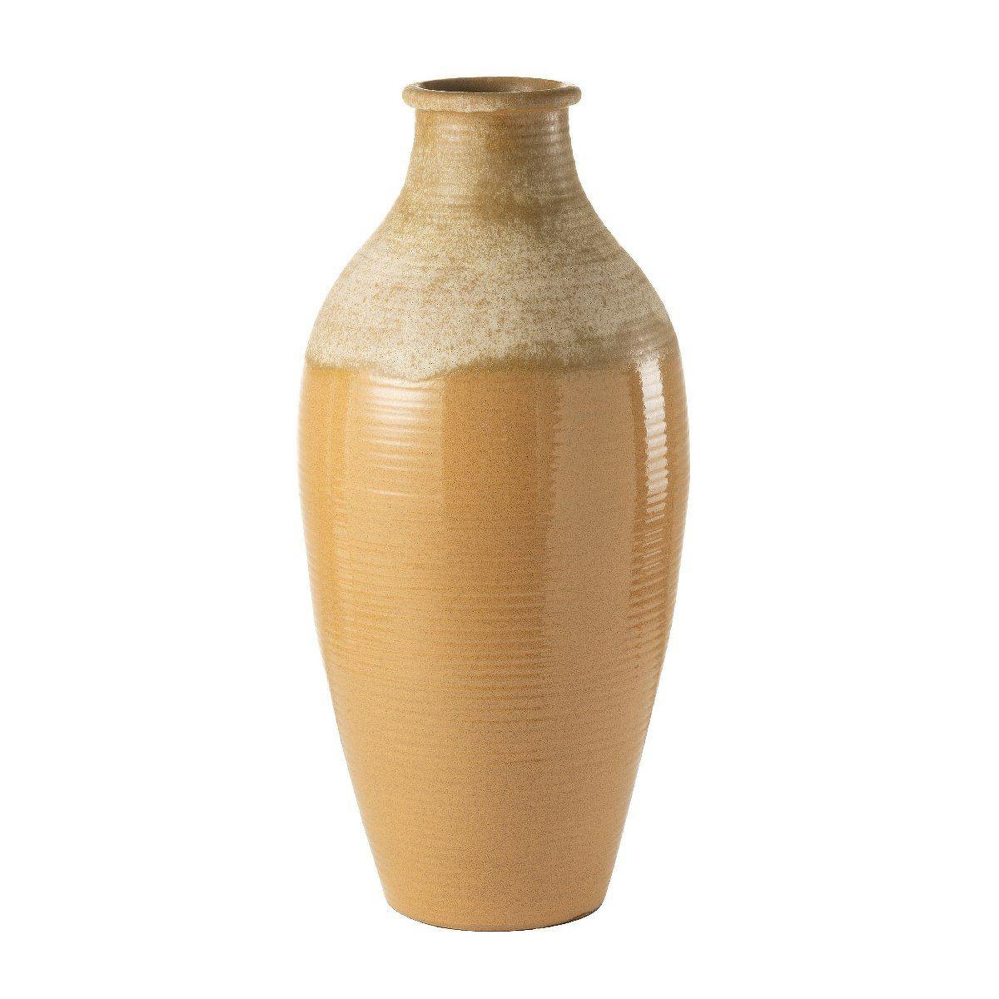 Voir la diapositive 1 : J-LINE Vase design  camel envoutant  83cm brun clair
