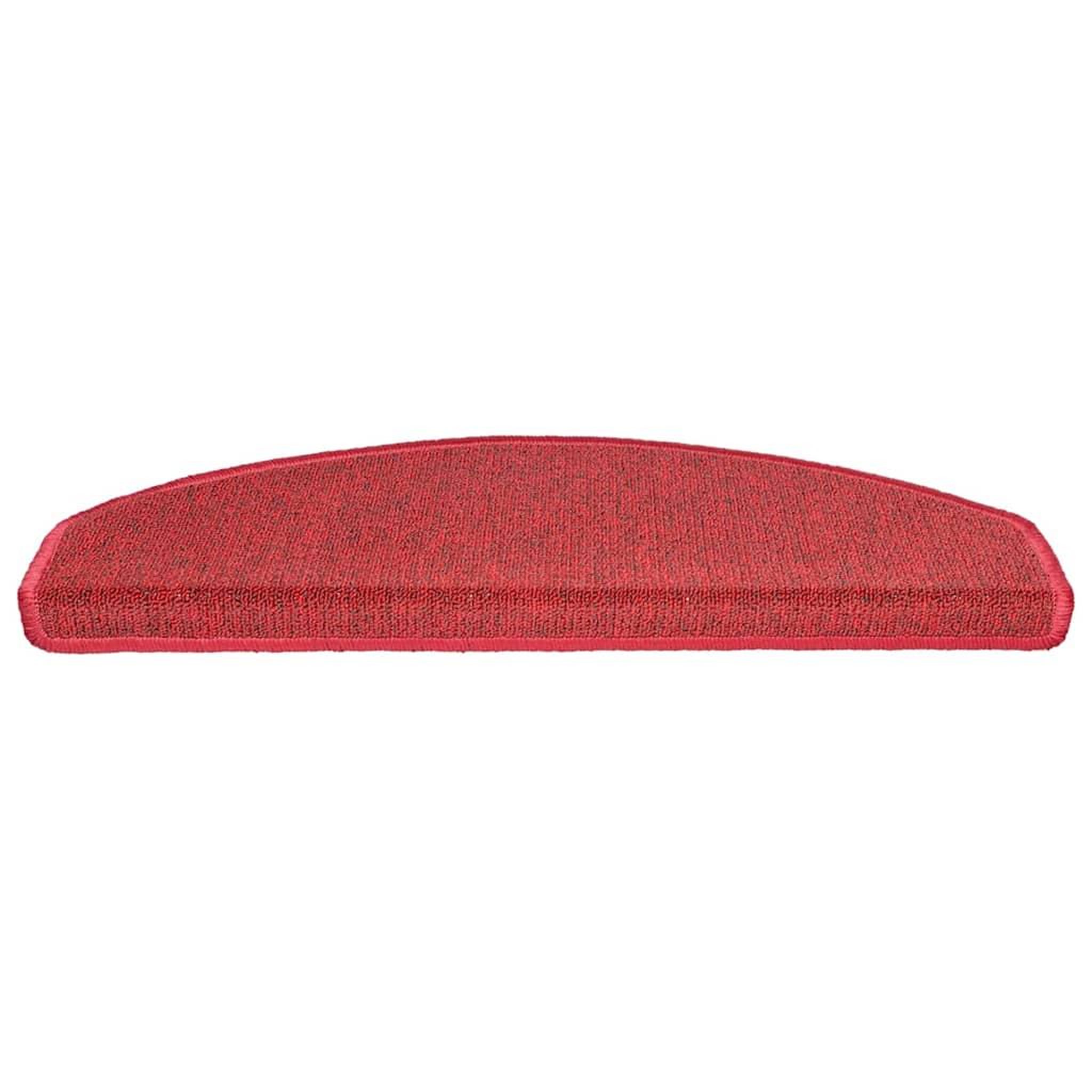 Voir la diapositive 3 : VIDAXL Tapis d'escalier 30 pcs rouge bordeaux 65x24x4 cm