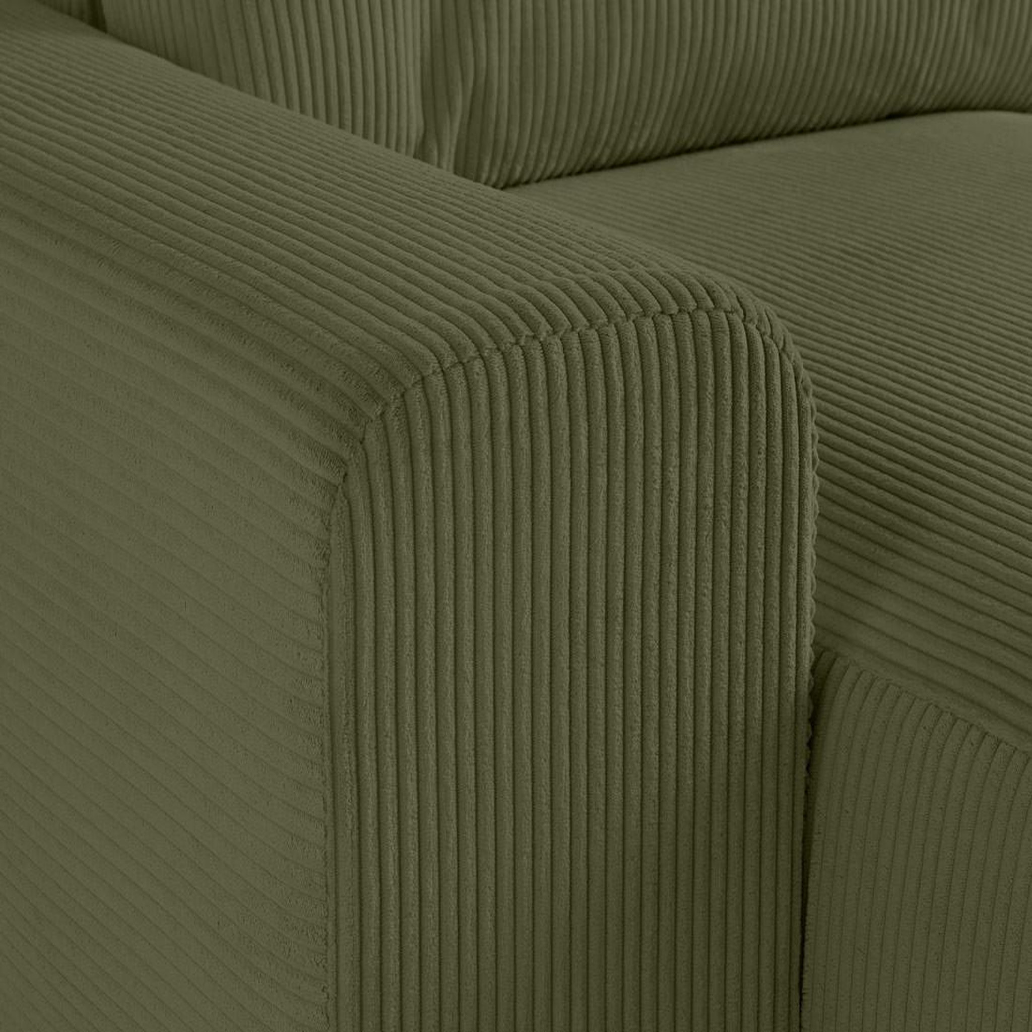 Voir la diapositive 5 : LISA DESIGN Garance - module d'assise méridienne gauche - en velours côtelé