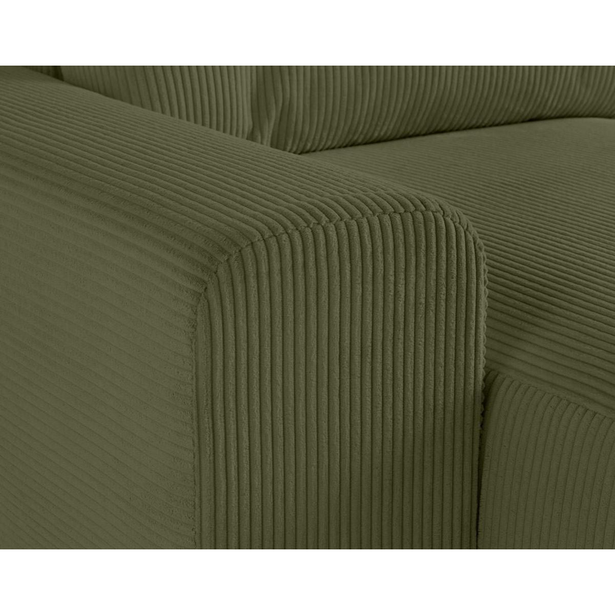 LISA DESIGN Garance - module d'assise méridienne gauche - en velours côtelé