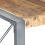 Voir la diapositive 4 : VIDAXL Table a manger 140x140x75 cm Bois de manguier brut
