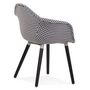 Voir la diapositive 4 : Paris Prix Fauteuil Design Vintage  Madryna  81cm Noir