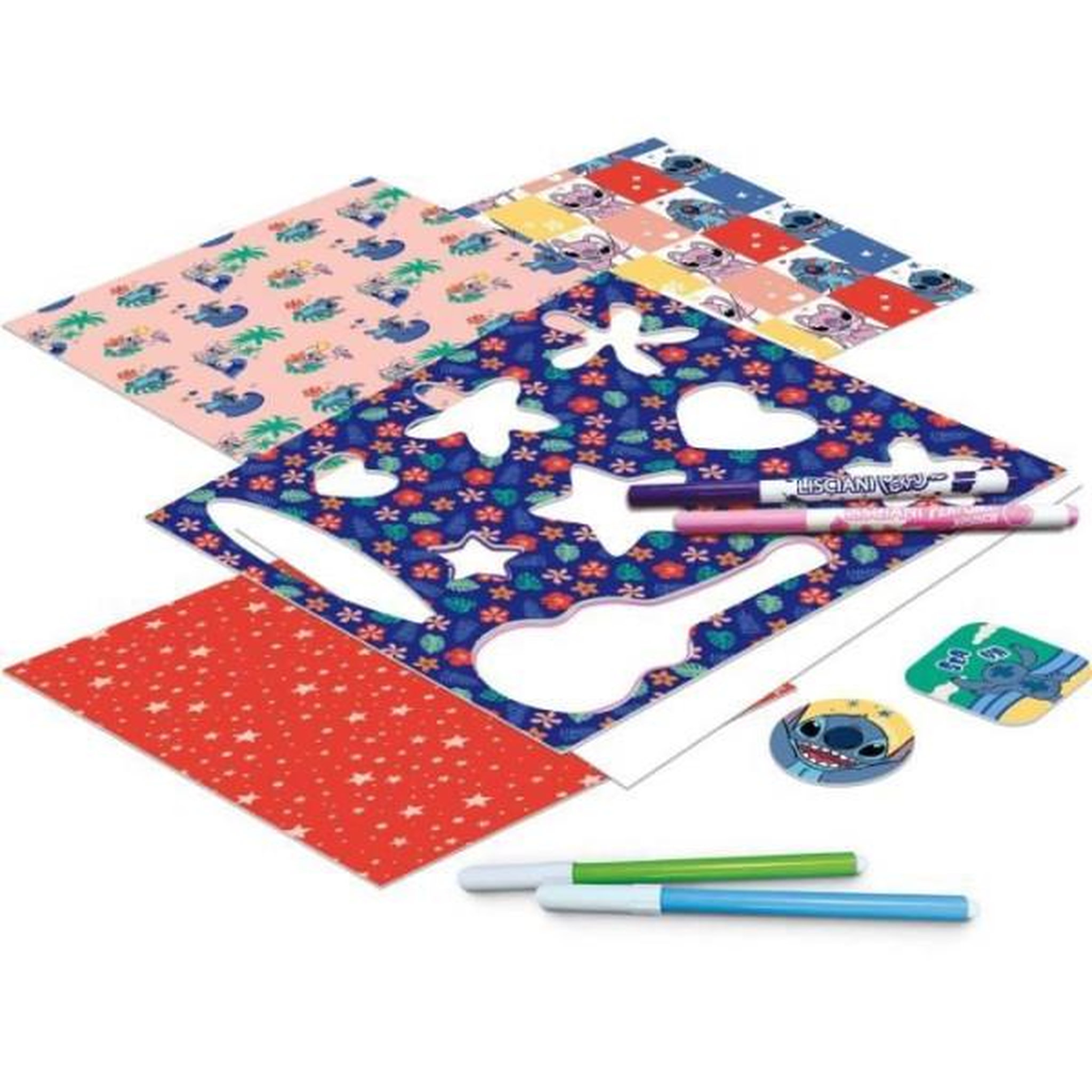 Voir la diapositive 4 : LISCIANI GIOCHI Kit de dessin - LISCIANIGIOCHI - STITCH - Table lumineuse - Modeles, Feutres