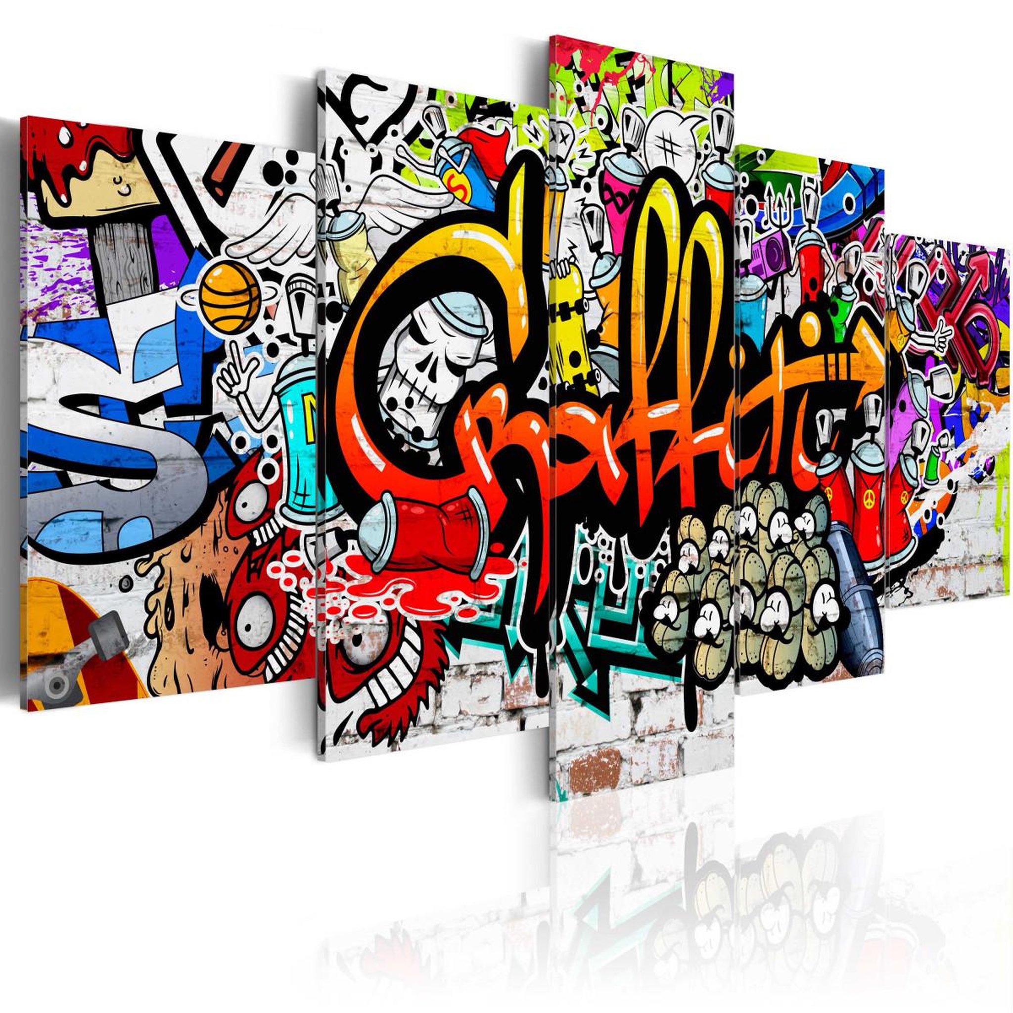 Paris Prix Tableau imprimé  colourful style. Coloris disponibles : Multicolore