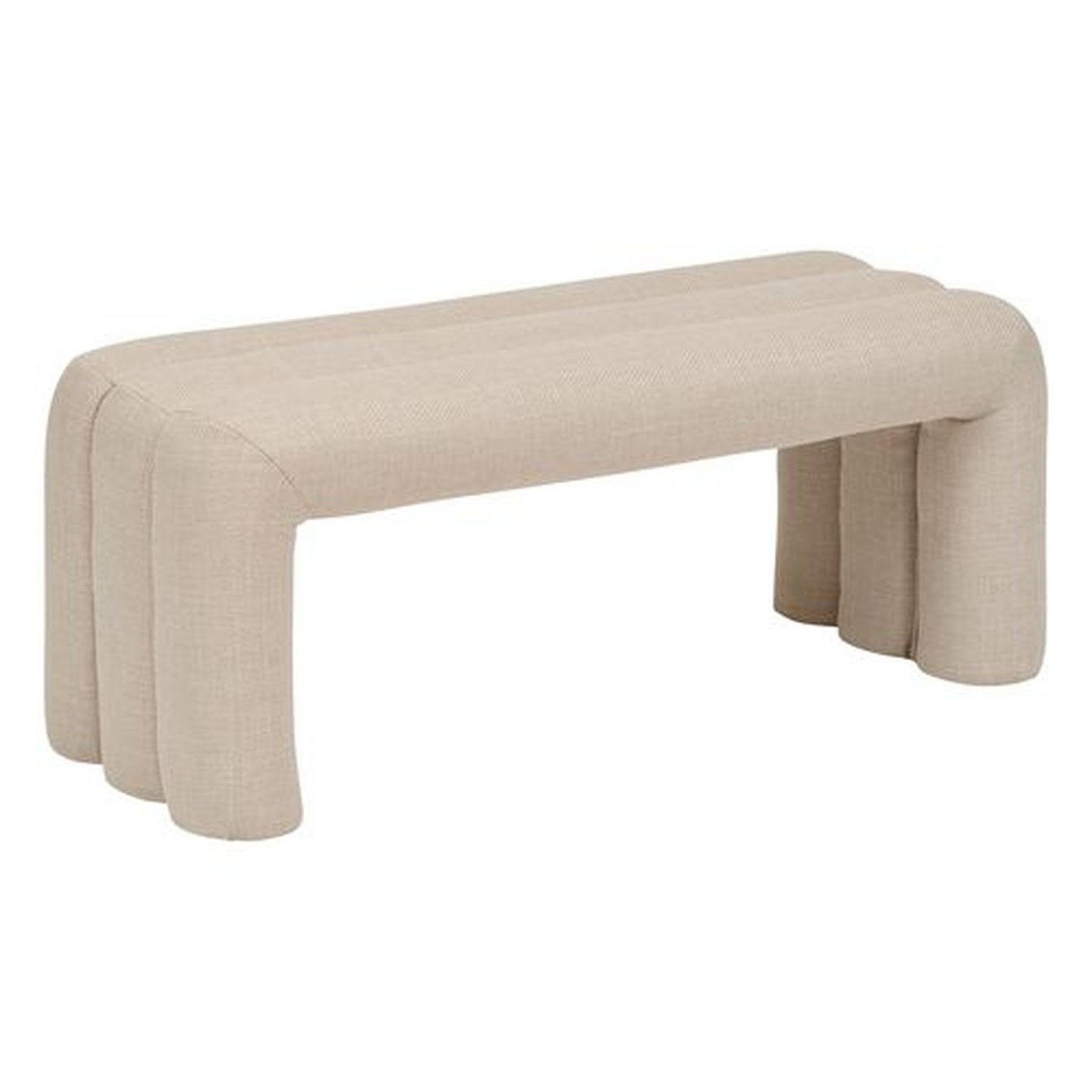 ATMOSPHERA Banc 2 places en tissu sisco. Coloris disponibles : Beige, Vert