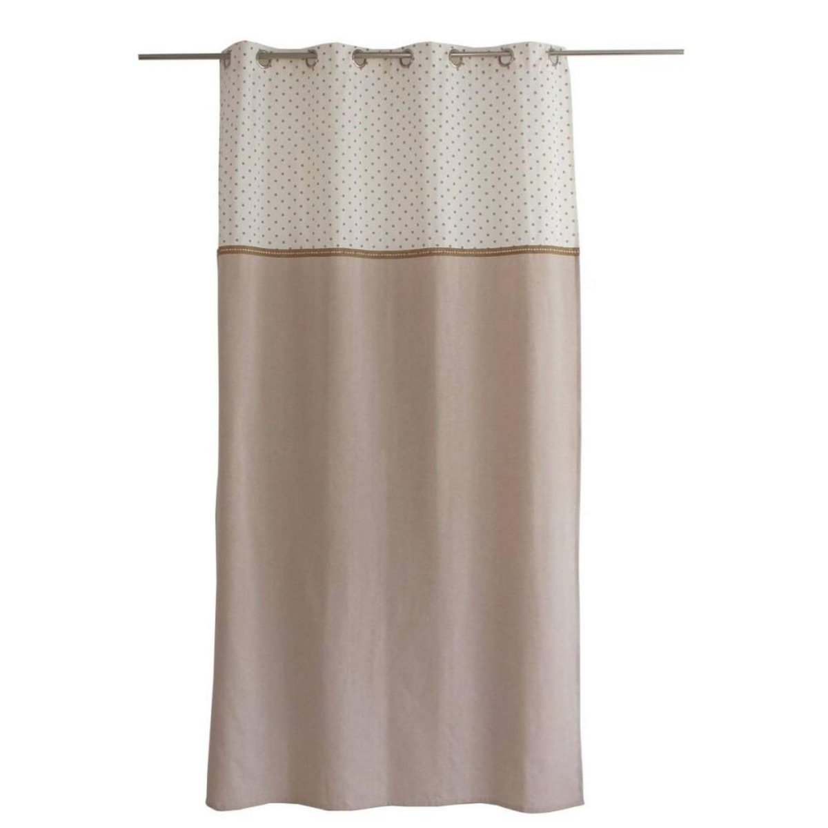 DECOSTARS Rideau Héritage 140x240 avec galon jute