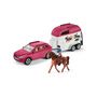 Voir la diapositive 2 : Schleich 72223 Voiture avec remorque pour chevaux