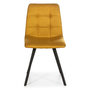 Voir la diapositive 2 : VS VENTA-STOCK Set de 2 chaises Salle à Manger Mila Tapissées Moutarde, 58 cm x 45 cm x 90 cm