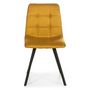 Voir la diapositive 2 : VS VENTA-STOCK Set de 2 chaises Salle à Manger Mila Tapissées Moutarde, 58 cm x 45 cm x 90 cm