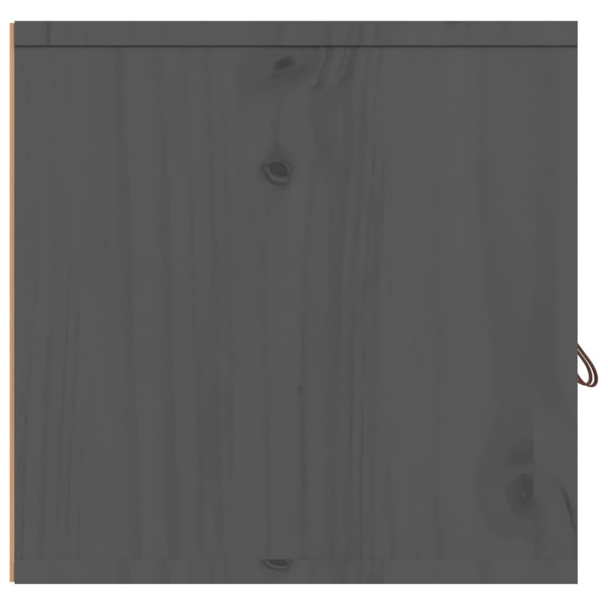 Voir la diapositive 5 : VIDAXL Armoires murales 2 pcs Gris 60x30x30 cm Bois de pin massif