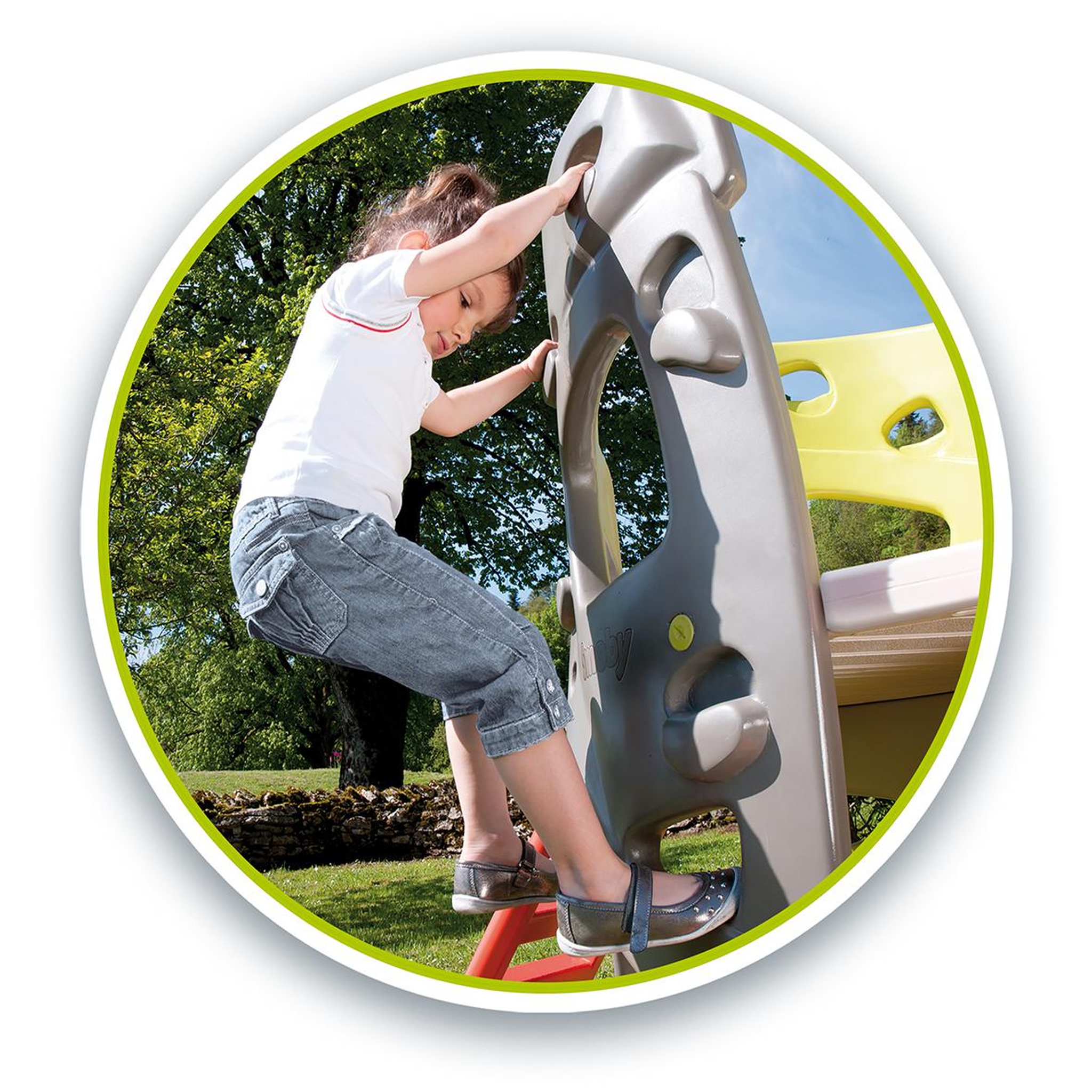 Voir la diapositive 3 : SMOBY Aire de Jeu Tour d'escalade + toboggan