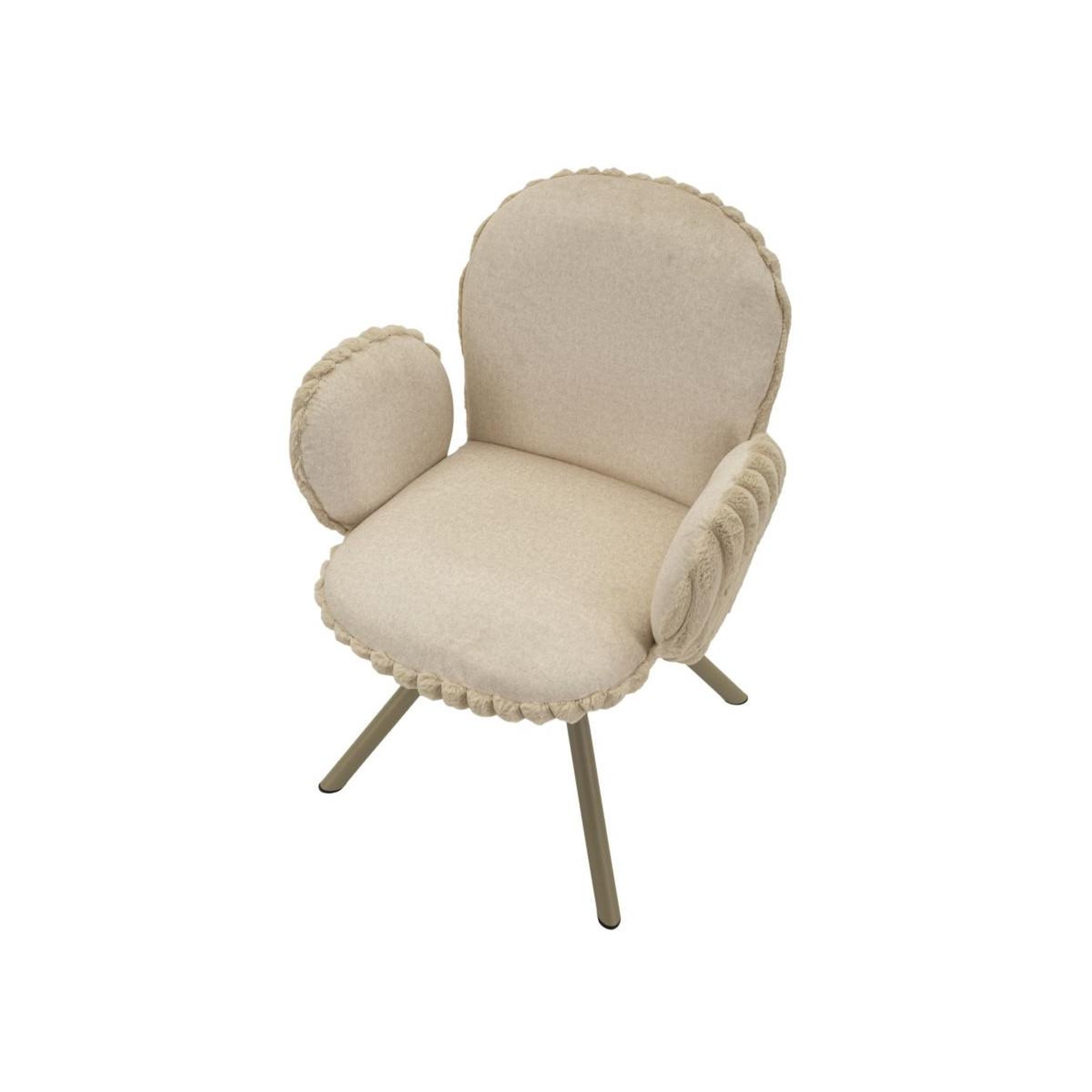 Voir la diapositive 5 : Paris Prix Lot de 2 chaises design  stoccolma  83cm crème