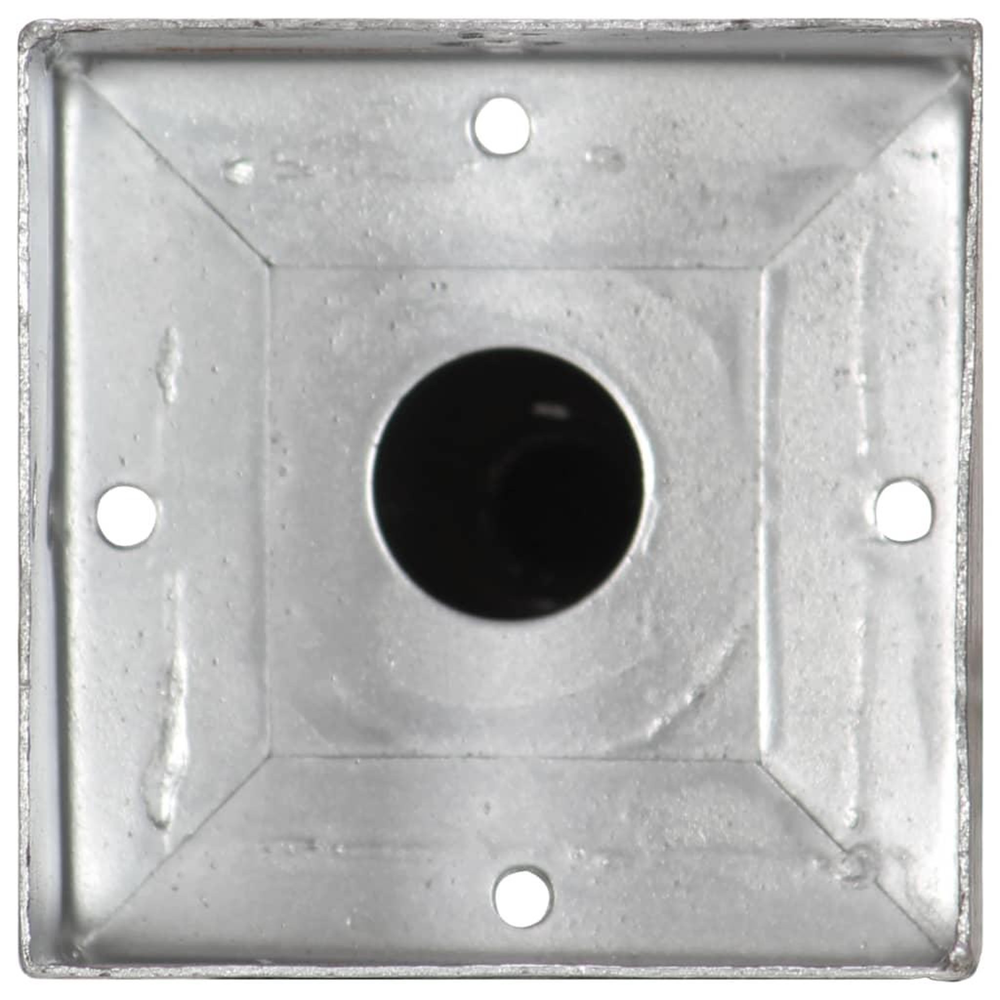 Voir la diapositive 5 : VIDAXL Piquets au sol 2 pcs Argente 12x12x56 cm Acier galvanise