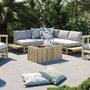 Voir la diapositive 5 : Rendez vous déco Table basse de jardin  rectangulaire 90x50cm en teck-Imani