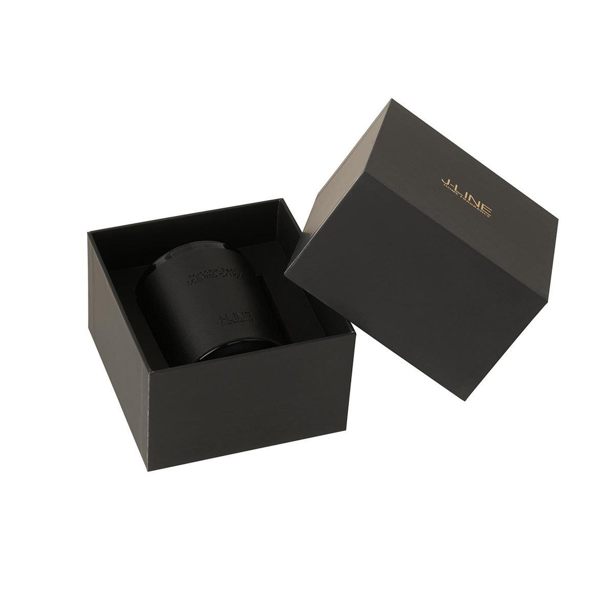 Voir la diapositive 2 : J-LINE Bougie Parfumée  Scented  14cm Black Diamond