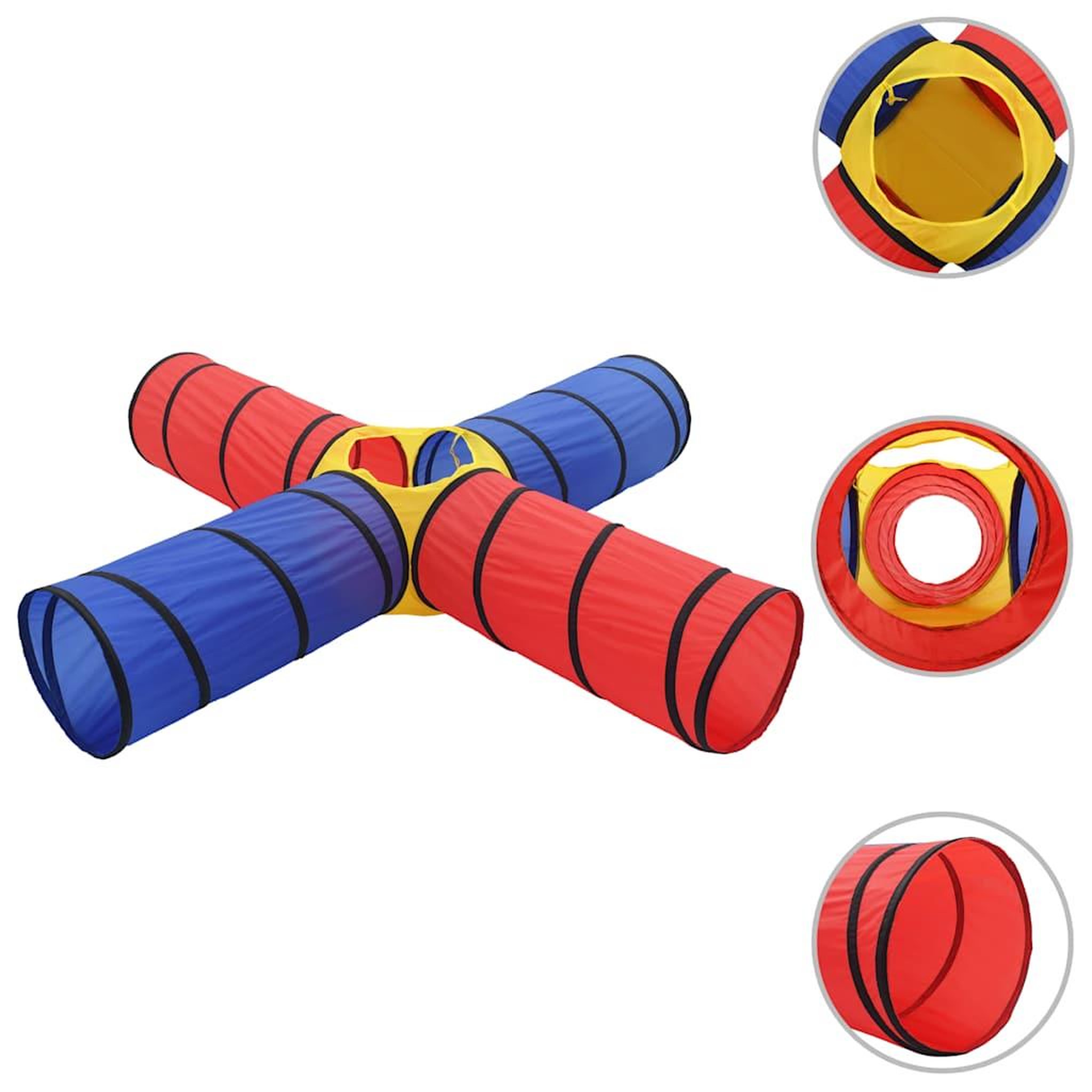 Voir la diapositive 3 : VIDAXL Tunnel de jeu pour enfants avec 250 balles Multicolore