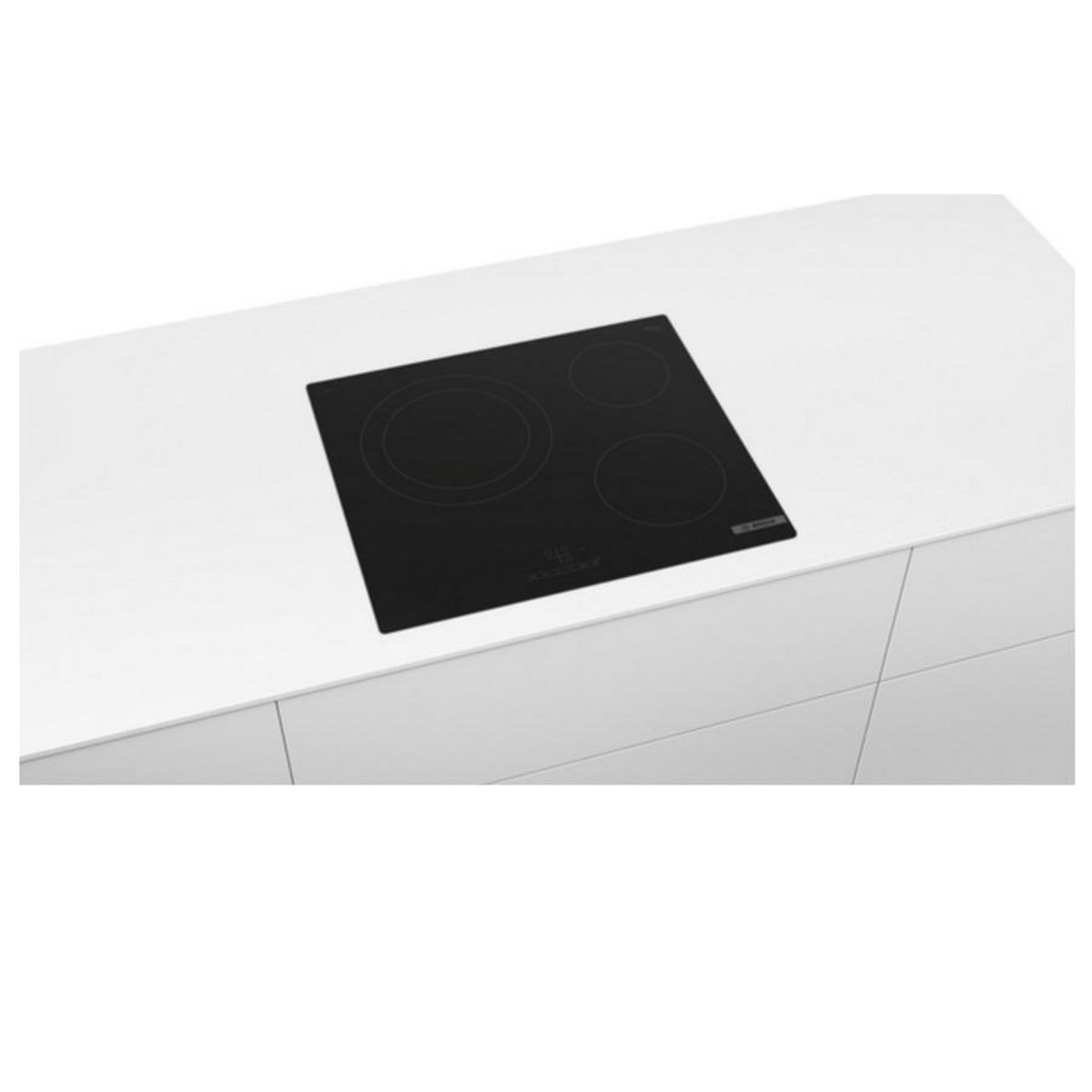 BOSCH Table de cuisson vitrocéramique 60cm 3 feux 5700w noir - PKK611BB8E