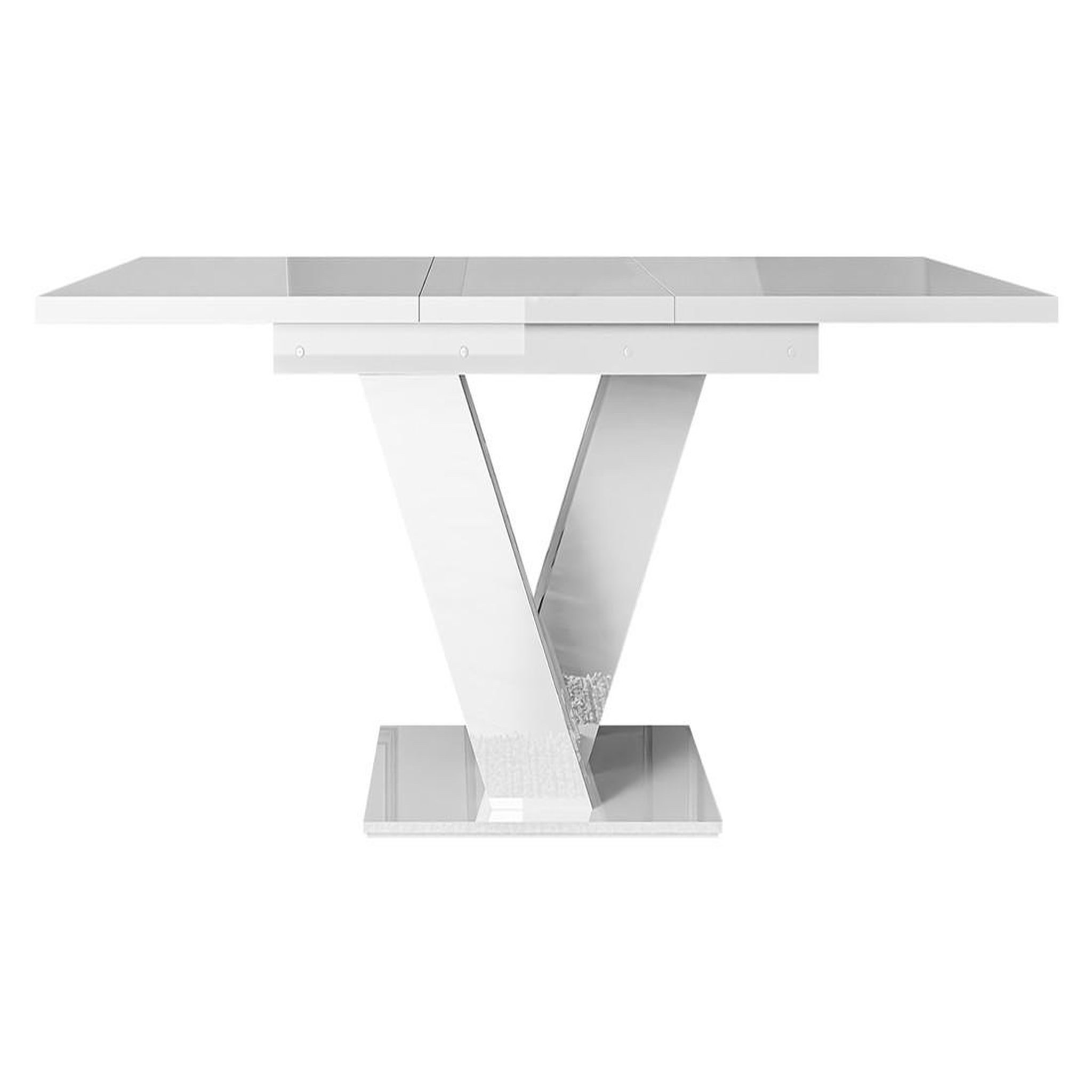 Voir la diapositive 3 : BEST MOBILIER Xandriel - table à manger extensible - blanc - 4 à 6 personnes