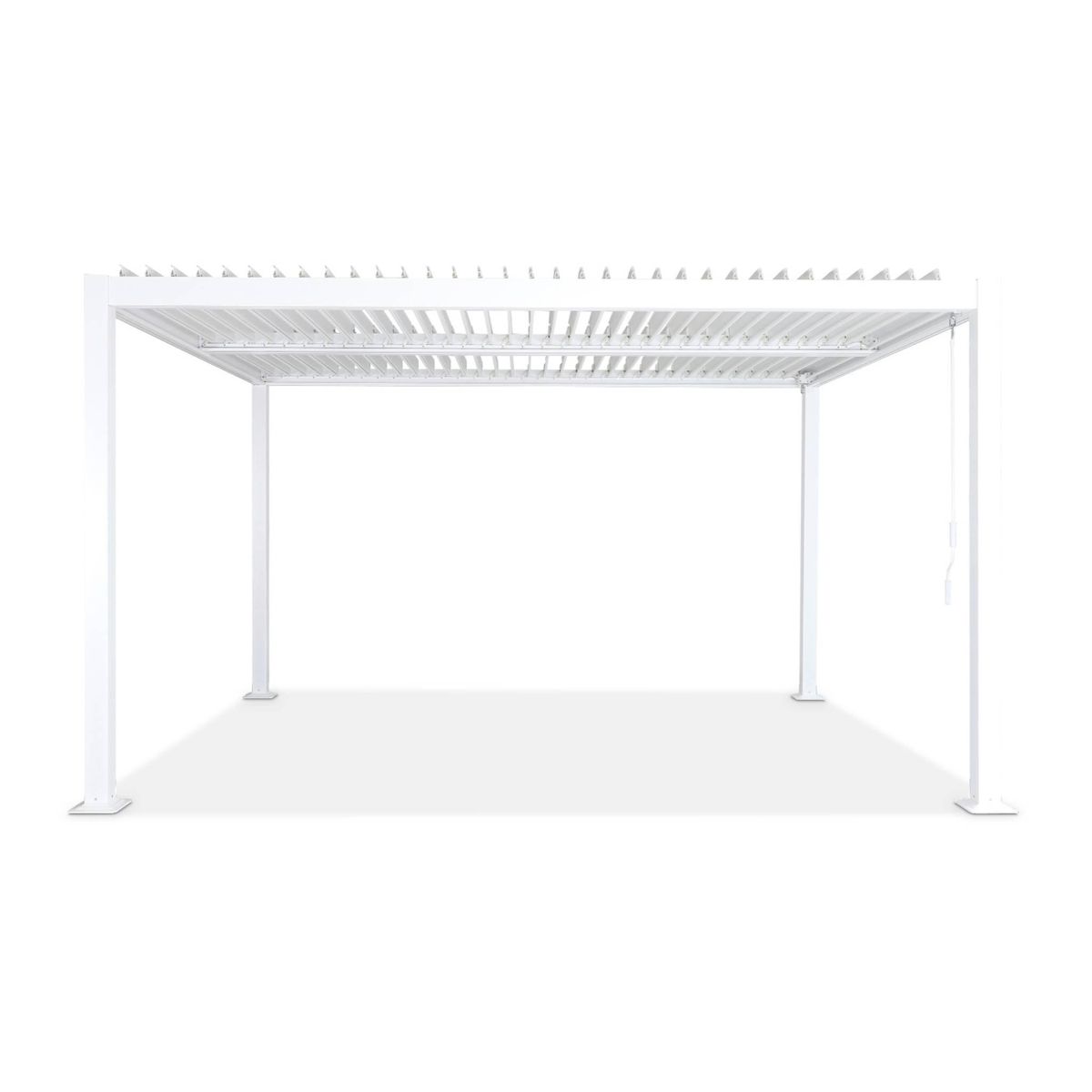 SWEEEK Pergola bioclimatique aluminium et acier lames orientables 4x3m Palace