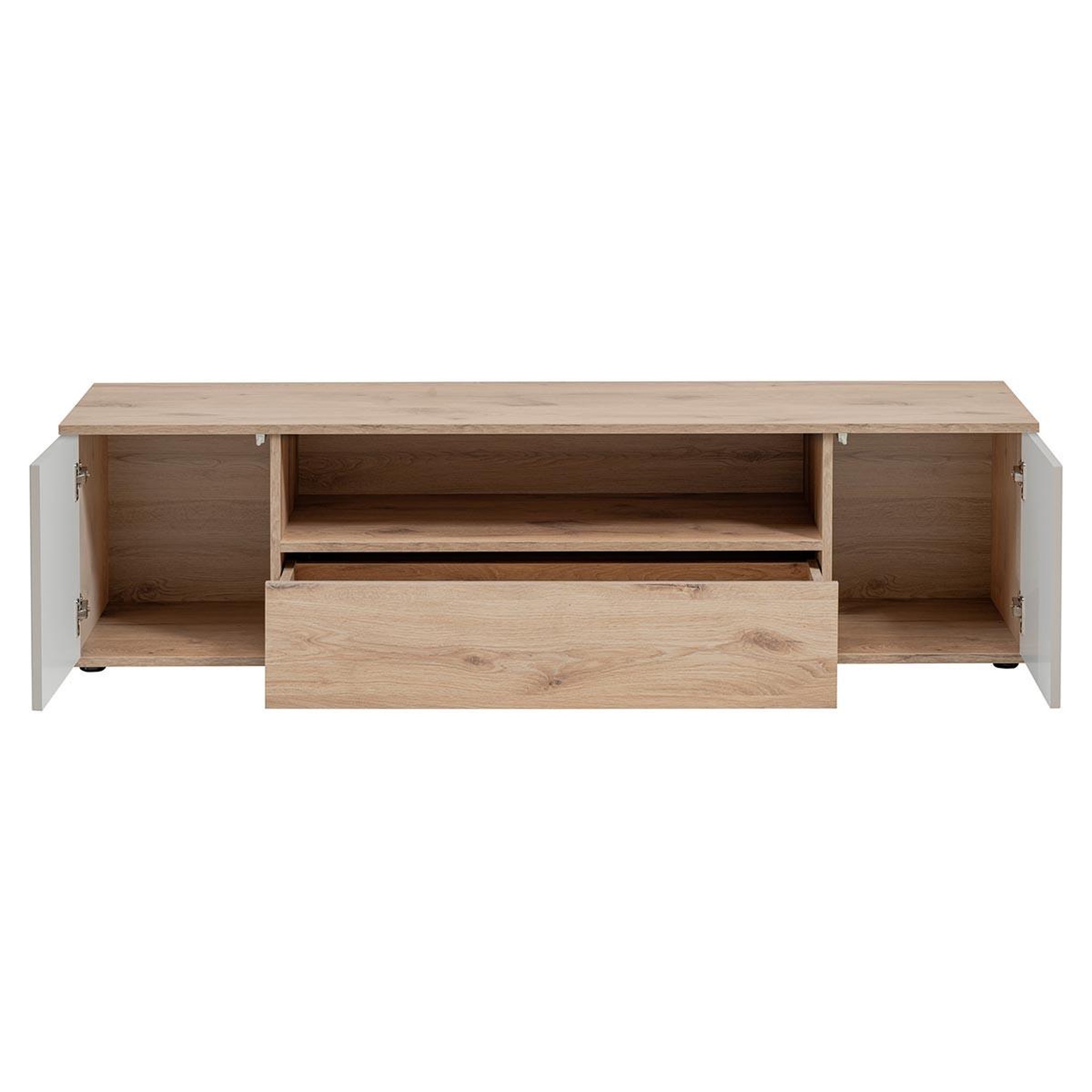 Voir la diapositive 2 : Paris Prix Meuble tv rainuré  catalina  160cm naturel