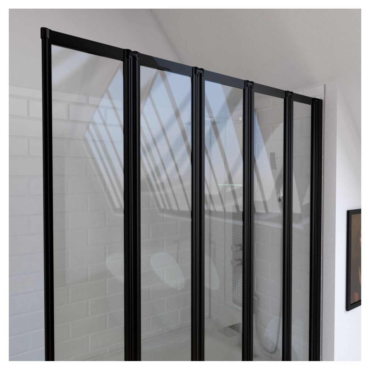 Pare baignoire FIVE BLACK