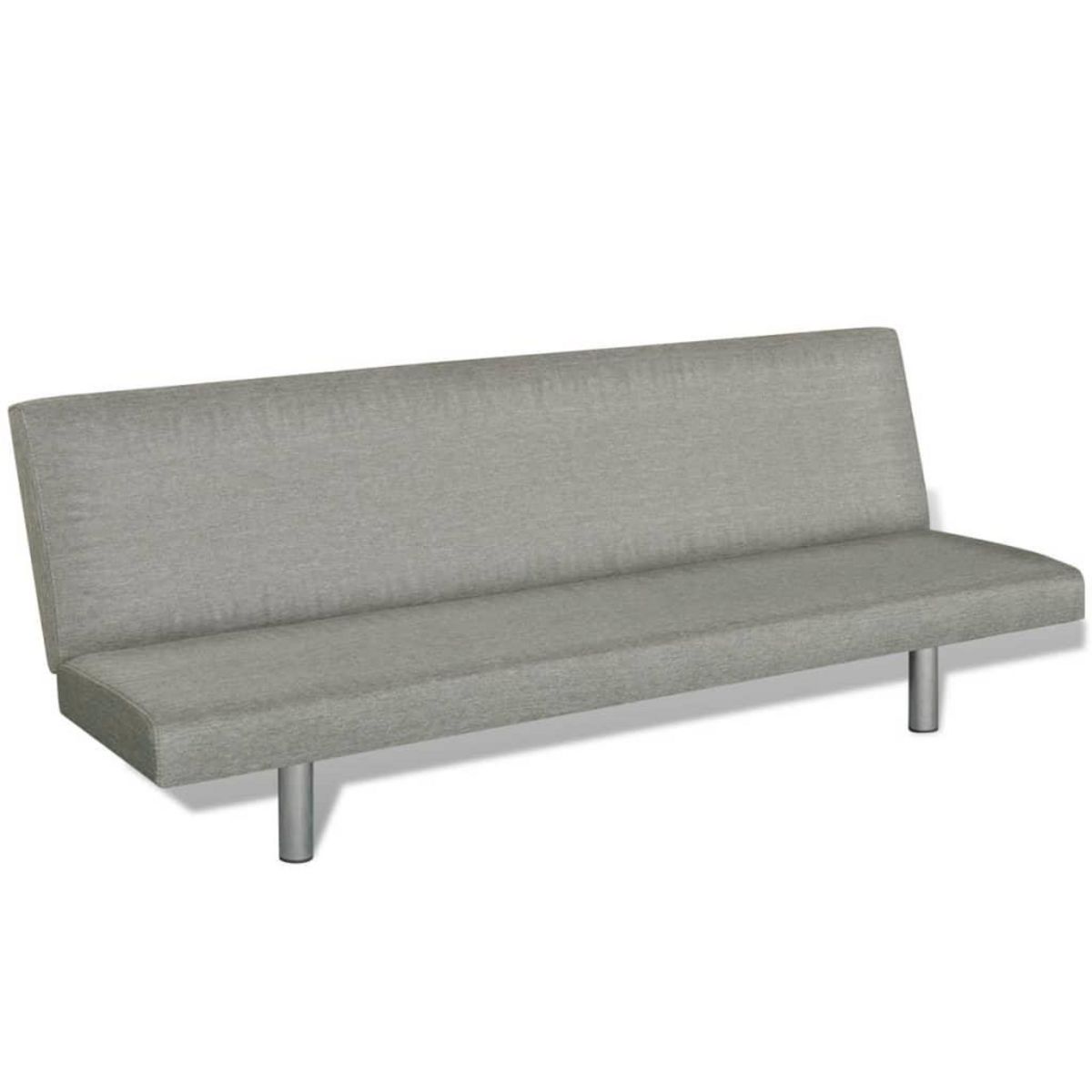 VIDAXL Canape-lit Gris Polyester