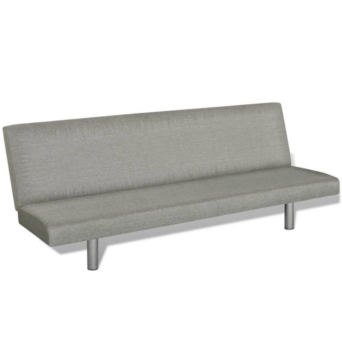 VIDAXL Canape-lit Gris Polyester