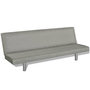 Voir la diapositive 2 : VIDAXL Canape-lit Gris Polyester