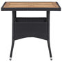 Voir la diapositive 5 : VIDAXL Mobilier d'exterieur 5 pcs Noir Resine tressee et bois d'acacia
