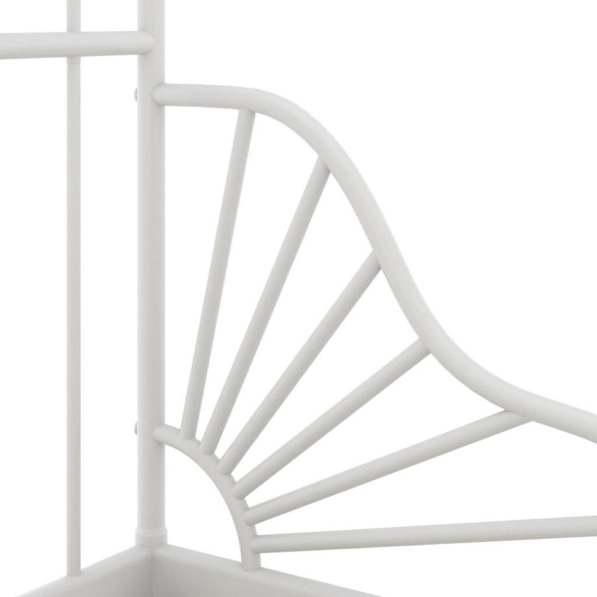 VIDAXL Cadre de lit extensible sans matelas blanc metal 80x130/200 cm