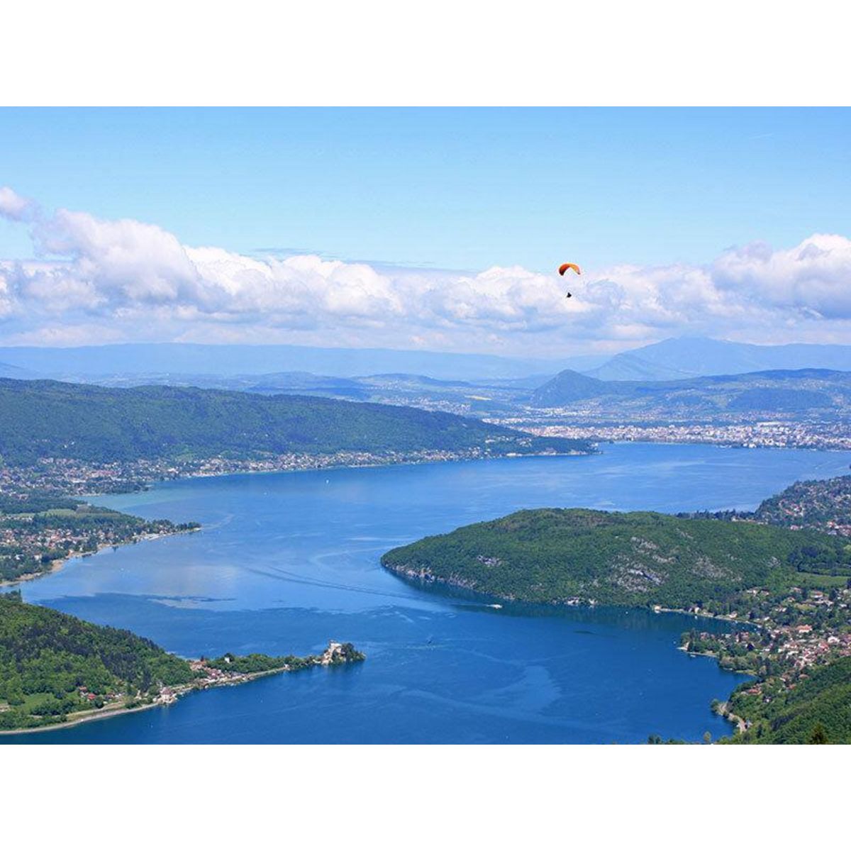 Smartbox Sensations parapente : vol magique de 35 min au-dessus du lac d'Annecy - Coffret Cadeau Sport & Aventure