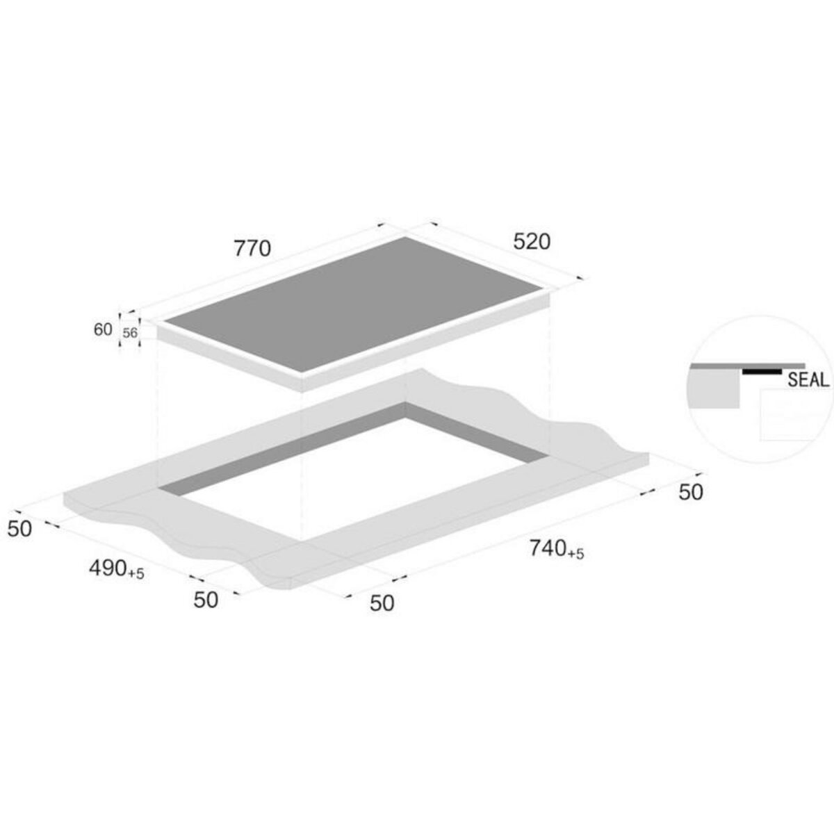 Rosieres Plaque induction Rosieres RIFS85MCTT 1