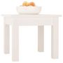 Voir la diapositive 4 : VIDAXL Table basse Blanc 35x35x30 cm Bois massif de pin