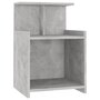 Voir la diapositive 3 : VIDAXL Tables de chevet 2 pcs Gris beton 40x35x60 cm Agglomere