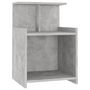 Voir la diapositive 3 : VIDAXL Tables de chevet 2 pcs Gris beton 40x35x60 cm Agglomere
