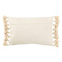 Voir la diapositive 2 : Paris Prix Coussin Déco Pompons  Bella  40x60cm Beige