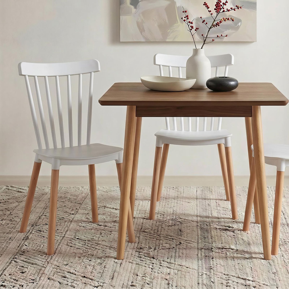 IDIMEX Lot de 4 chaises RAVI de salle à manger design
