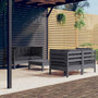 Voir la diapositive 1 : VIDAXL Salon de jardin 5 pcs avec coussins anthracite bois de pin