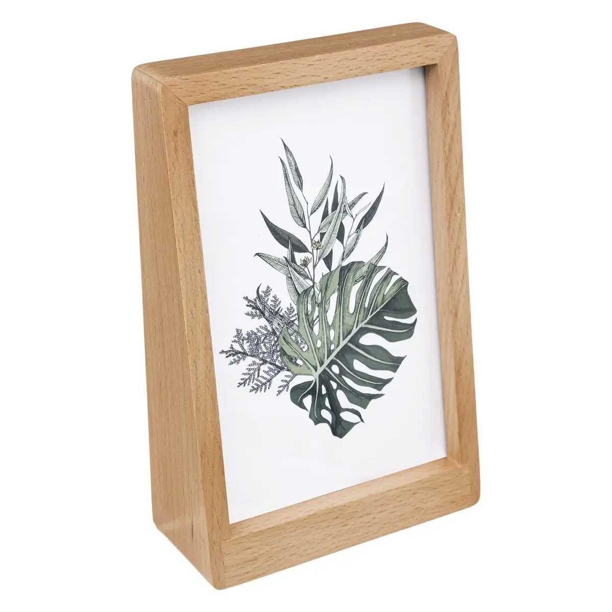 ATMOSPHERA Cadre photo déco  bois vertical  10x15cm beige