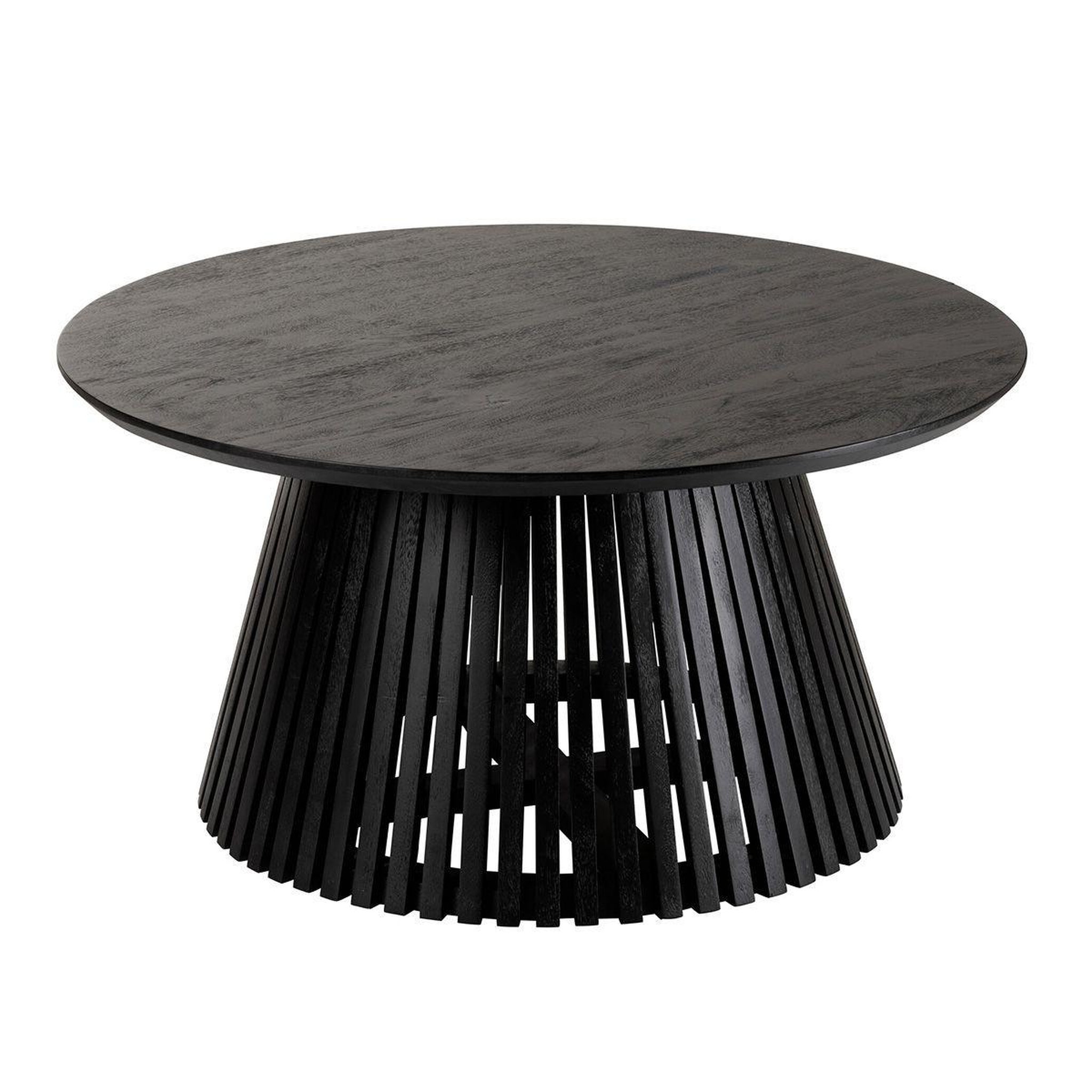 J-LINE Table basse design en bois  vincent  90cm noir
