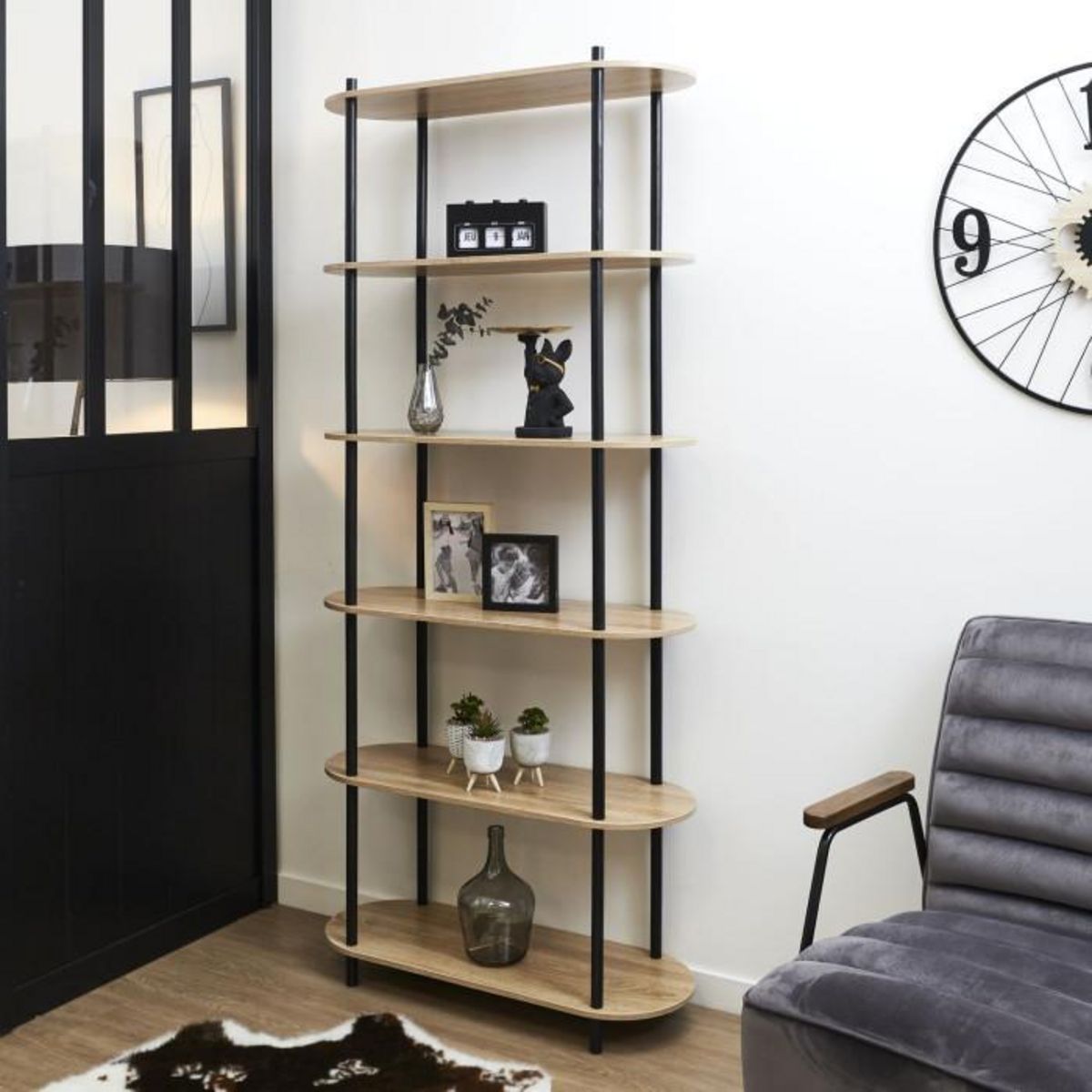 Paris Prix Étagère 6 Niveaux  Cobe  181cm Marron