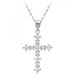 SC CRYSTAL Collier croix SC Crystal orné de  Zirconium