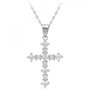 Voir la diapositive 1 : SC CRYSTAL Collier croix SC Crystal orné de  Zirconium