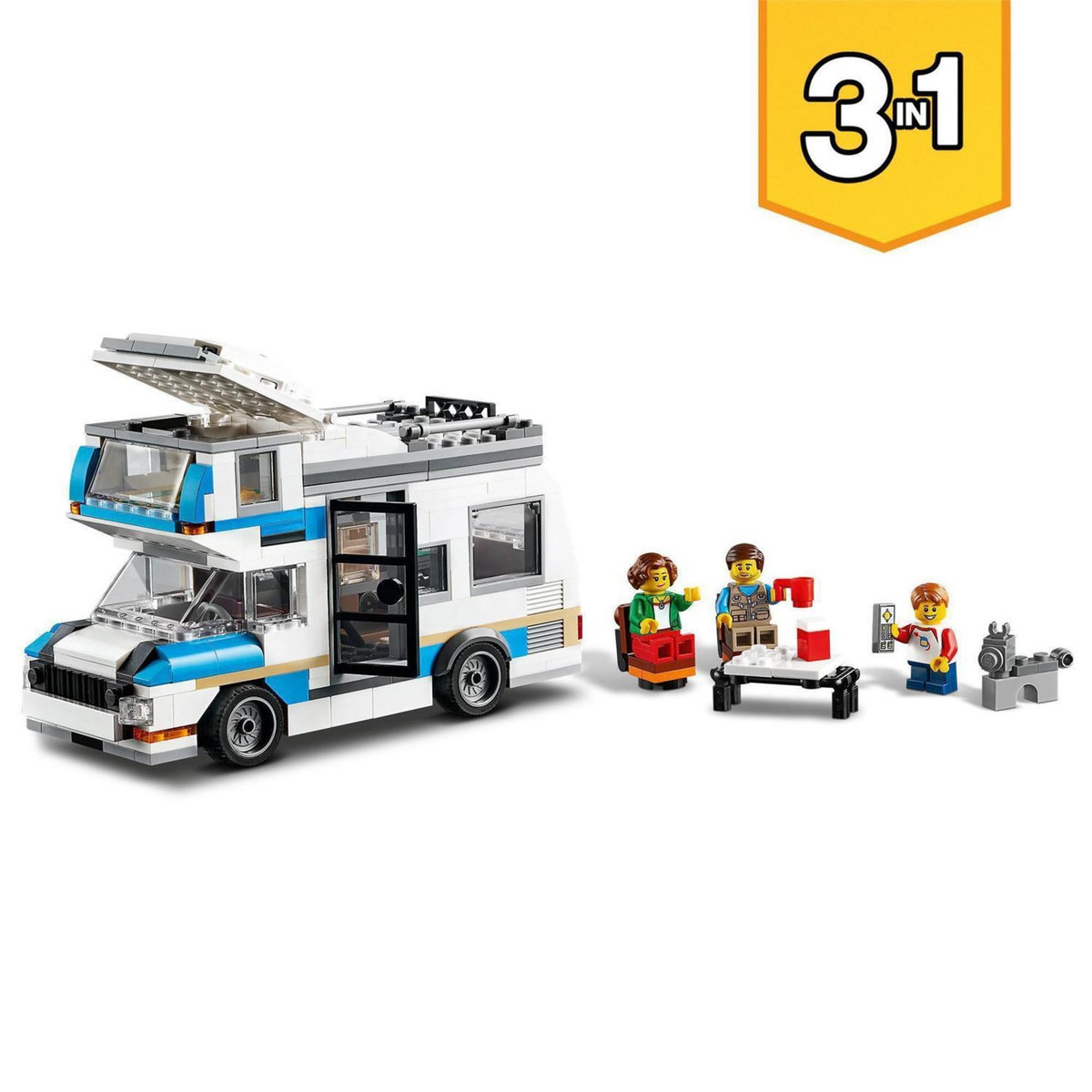 LEGO Creator 3 en 1 31108 Les Vacances en Caravane en Famille