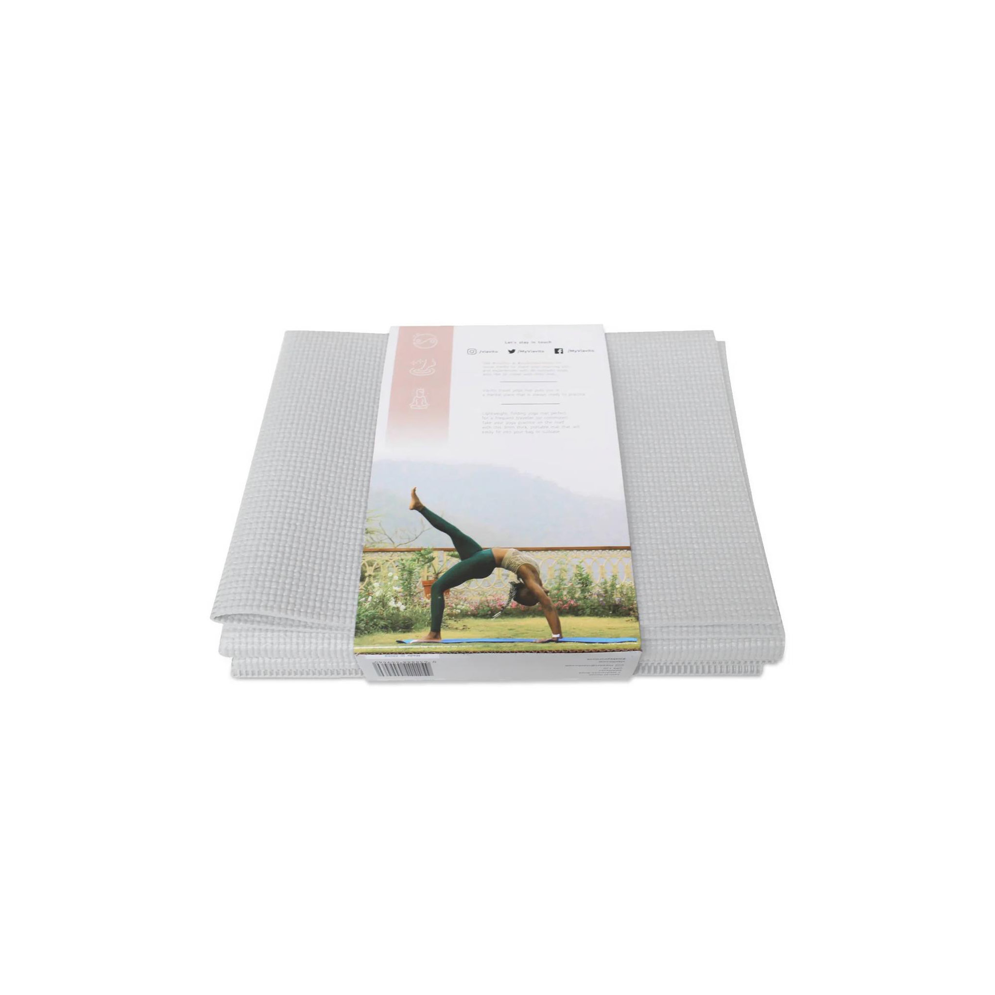 Voir la diapositive 3 : VIAVITO Tapis de yoga et de fitness pliant -  viavito - 3mm - gris