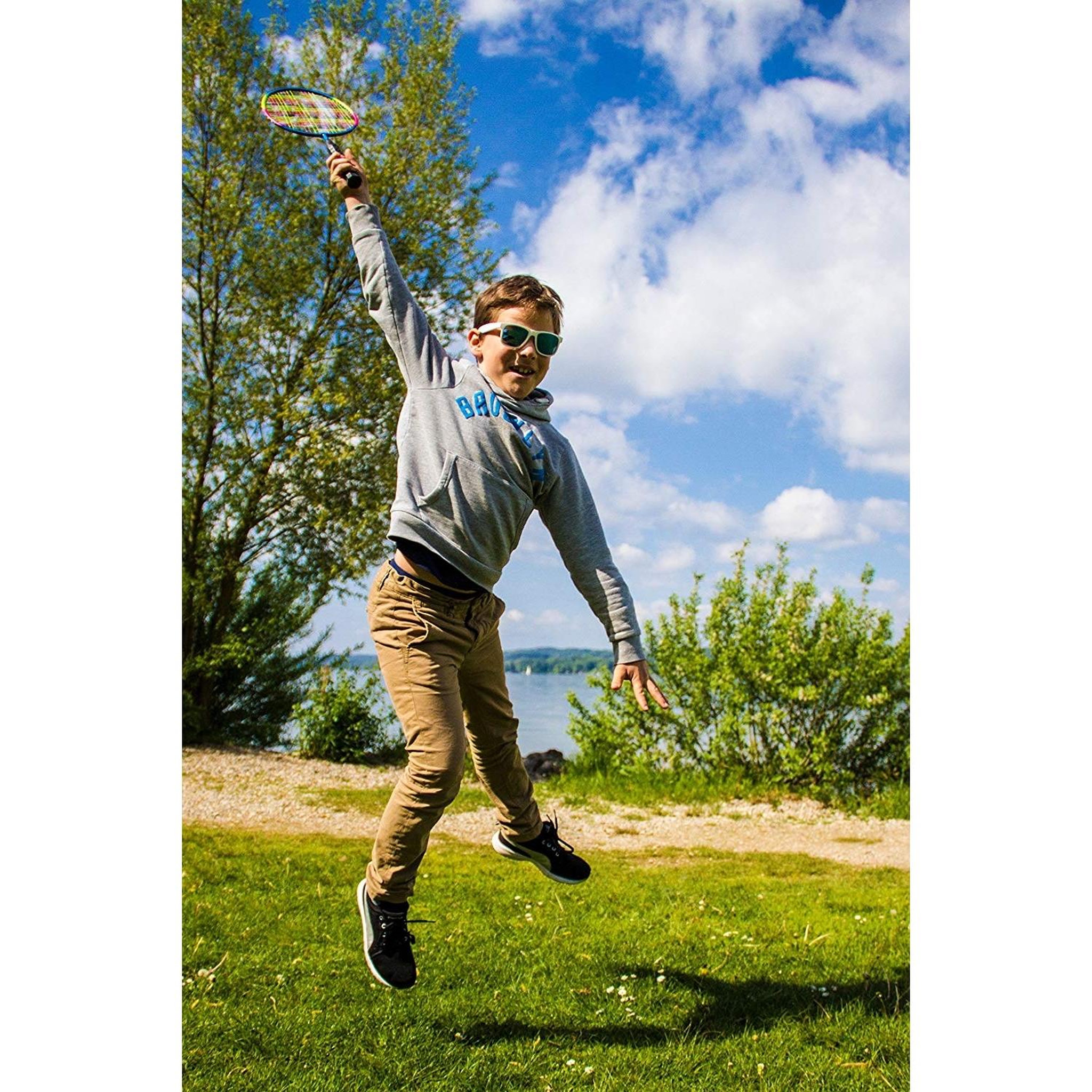 Voir la diapositive 2 : SCHILDKRÖT FUN SPORT Sk Badminton Set Junior avec housse 2 Raquettes
