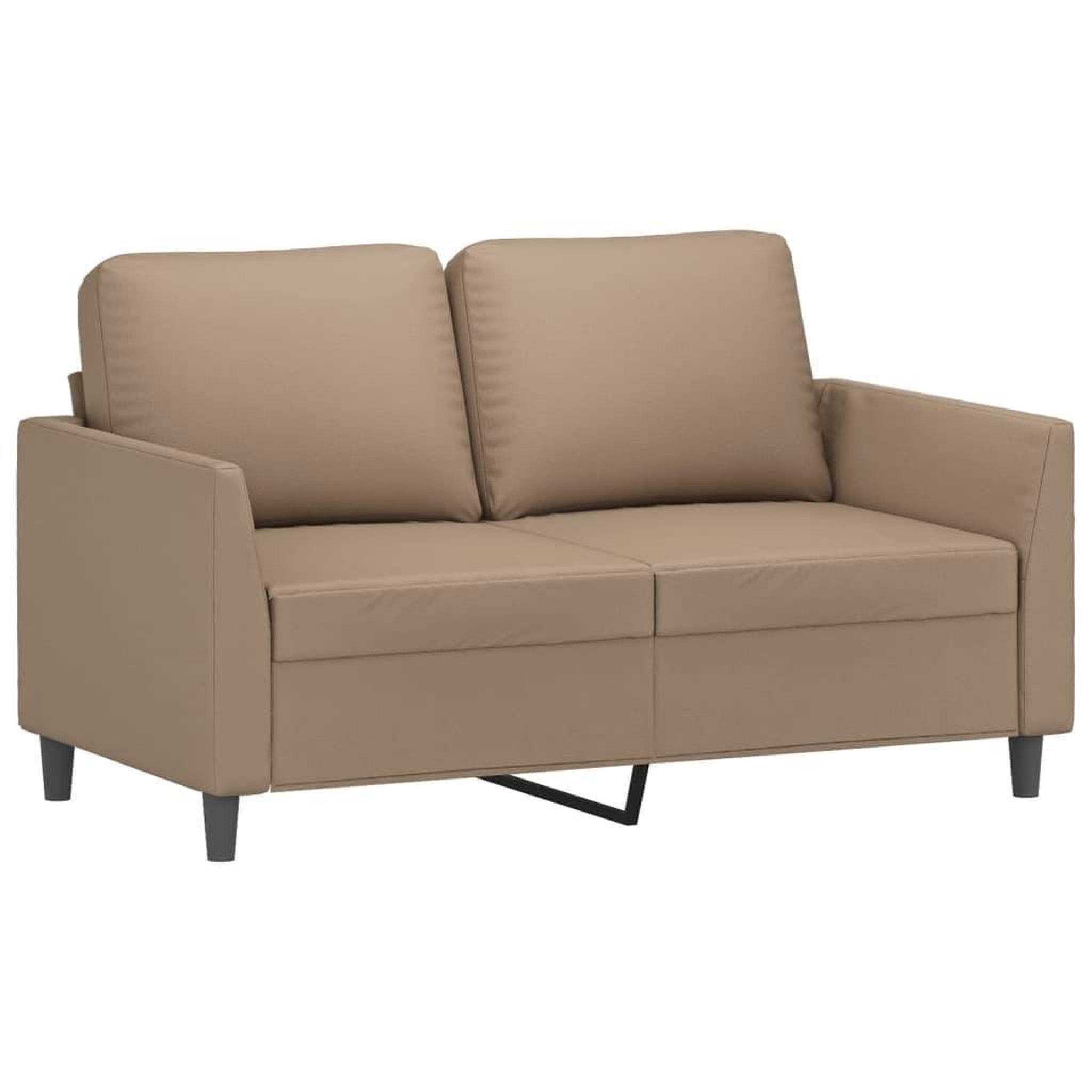Voir la diapositive 4 : VIDAXL Ensemble de canapes 3 pcs avec coussins Cappuccino Similicuir